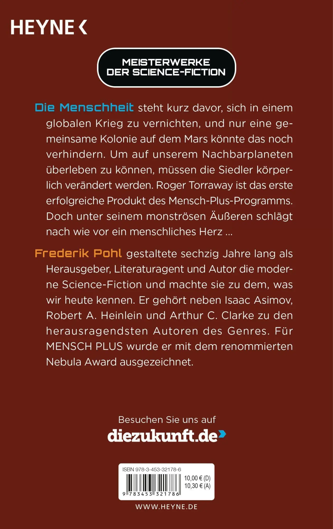 Bild: 9783453321786 | Mensch Plus | Meisterwerke der Science Fiction - Roman | Frederik Pohl