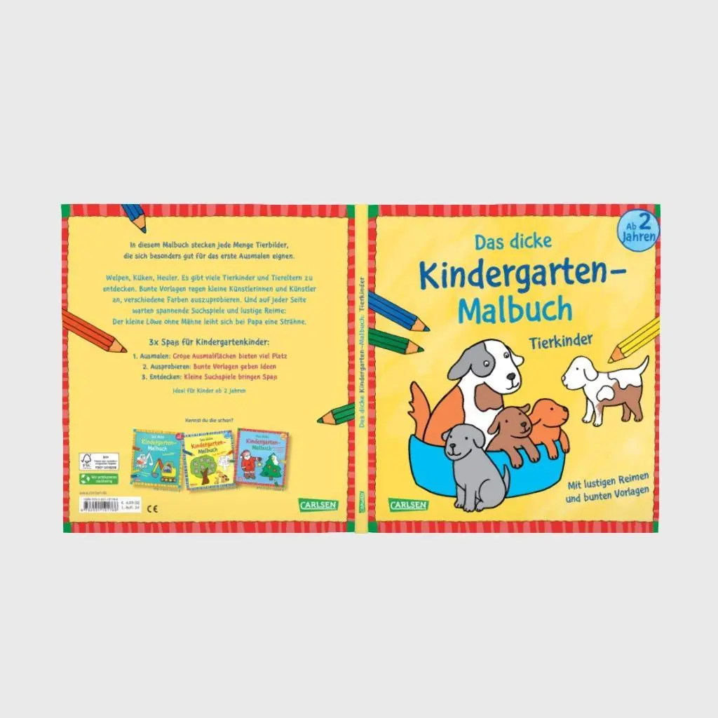 Bild: 9783551191786 | Ausmalbilder für Kita-Kinder: Das dicke Kindergarten-Malbuch:...