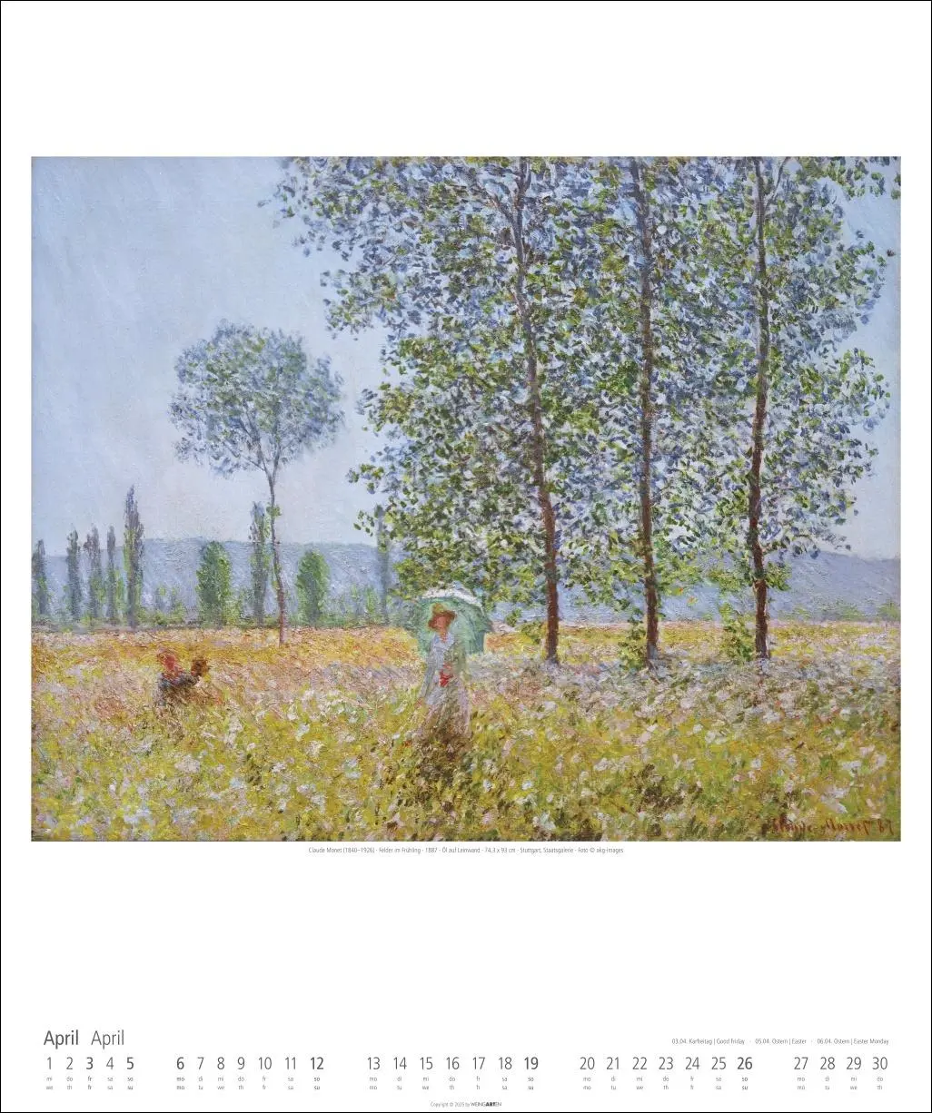 Bild: 9783839901786 | Claude Monet Kalender 2026 | Claude Monet | Kalender | Spiralbindung