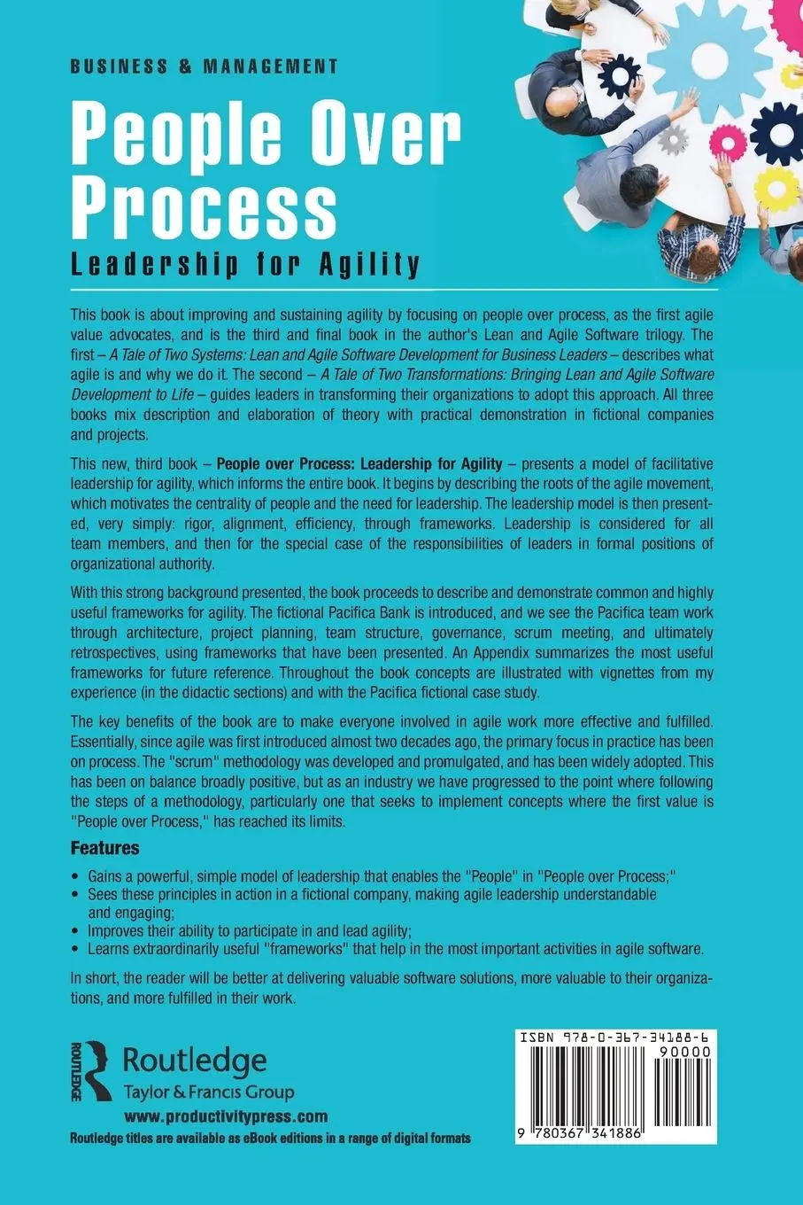 Rückseite: 9780367341886 | People Over Process | Leadership for Agility | Michael K. Levine