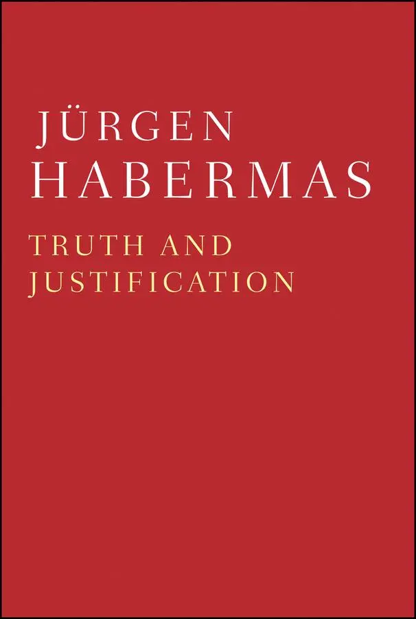 Cover: 9780745691886 | Truth and Justification | Jürgen Habermas | Taschenbuch | Englisch