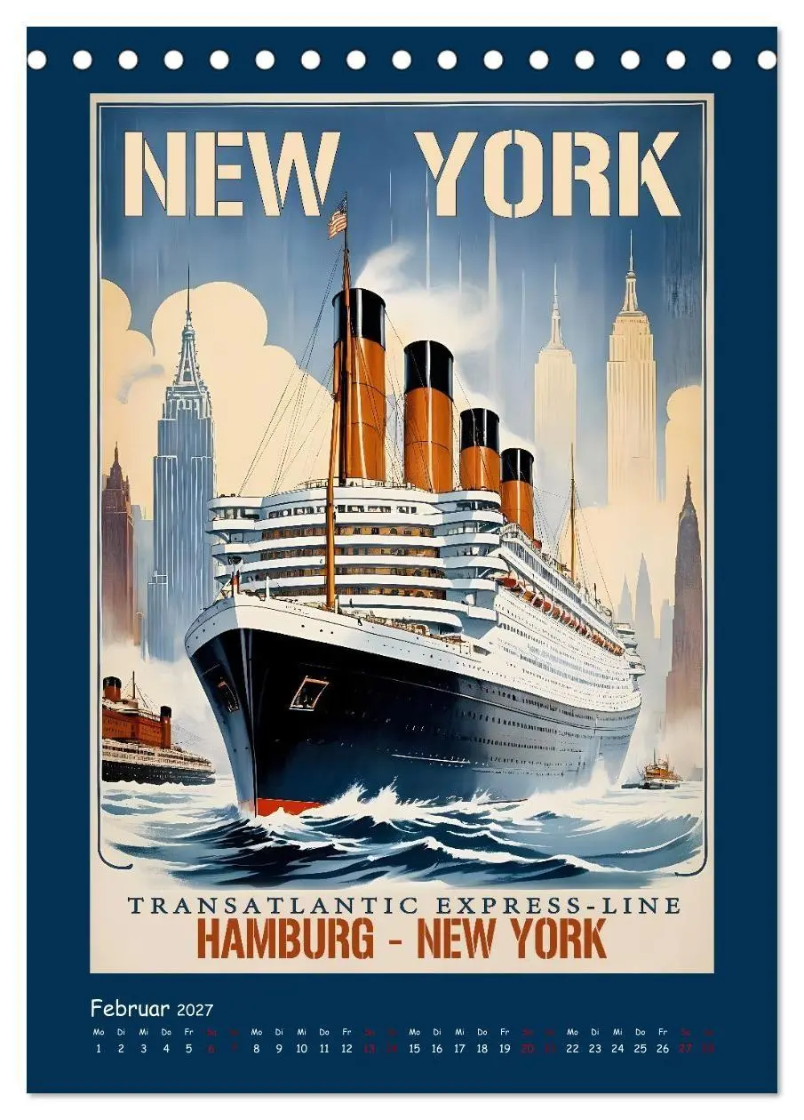 Bild: 9783516841886 | Vintage Schiffsplakate - nostalgische Kreuzfahrt um die Welt...