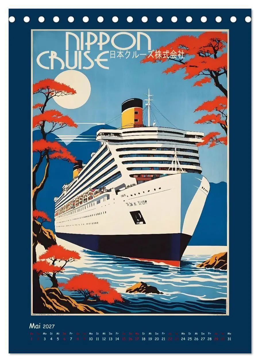 Bild: 9783516841886 | Vintage Schiffsplakate - nostalgische Kreuzfahrt um die Welt...