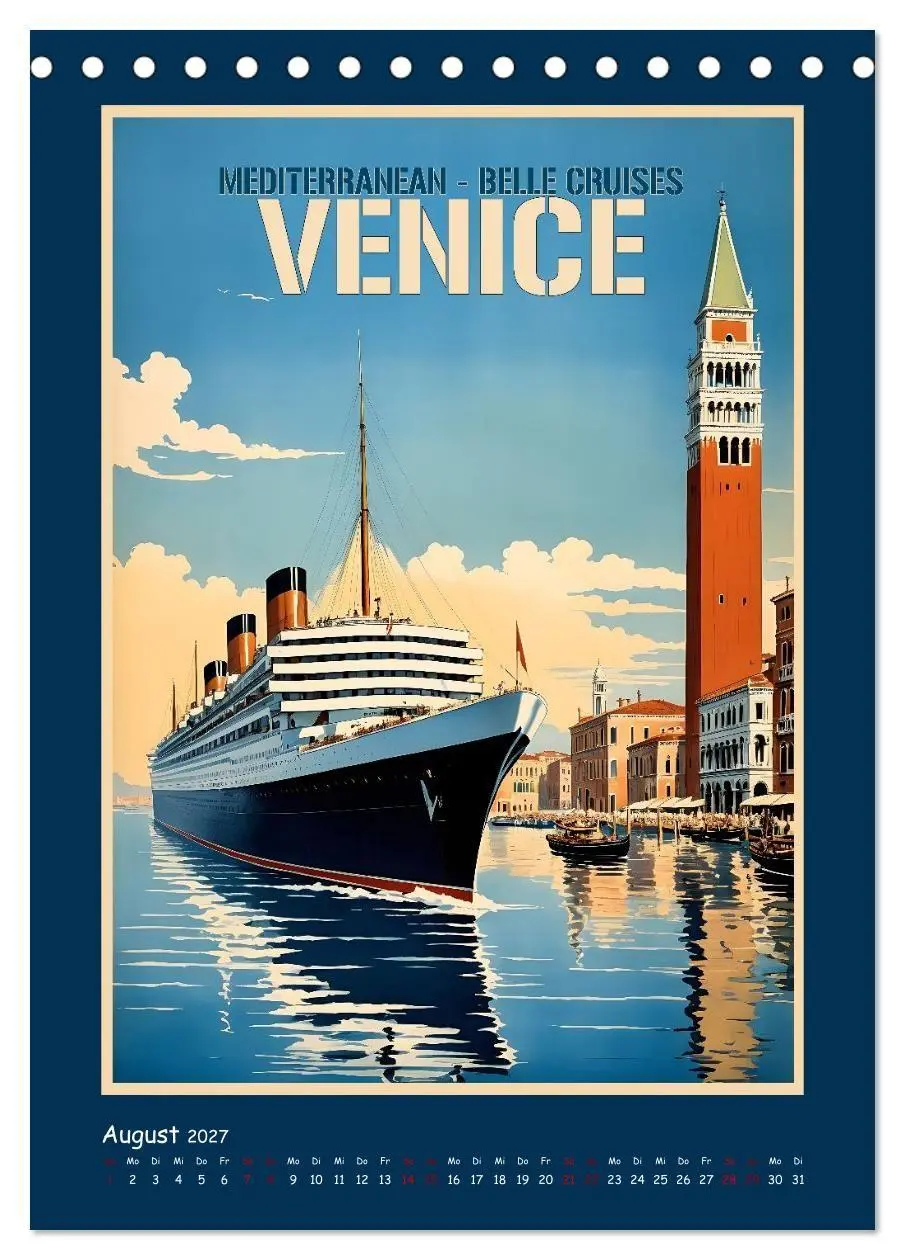 Bild: 9783516841886 | Vintage Schiffsplakate - nostalgische Kreuzfahrt um die Welt...