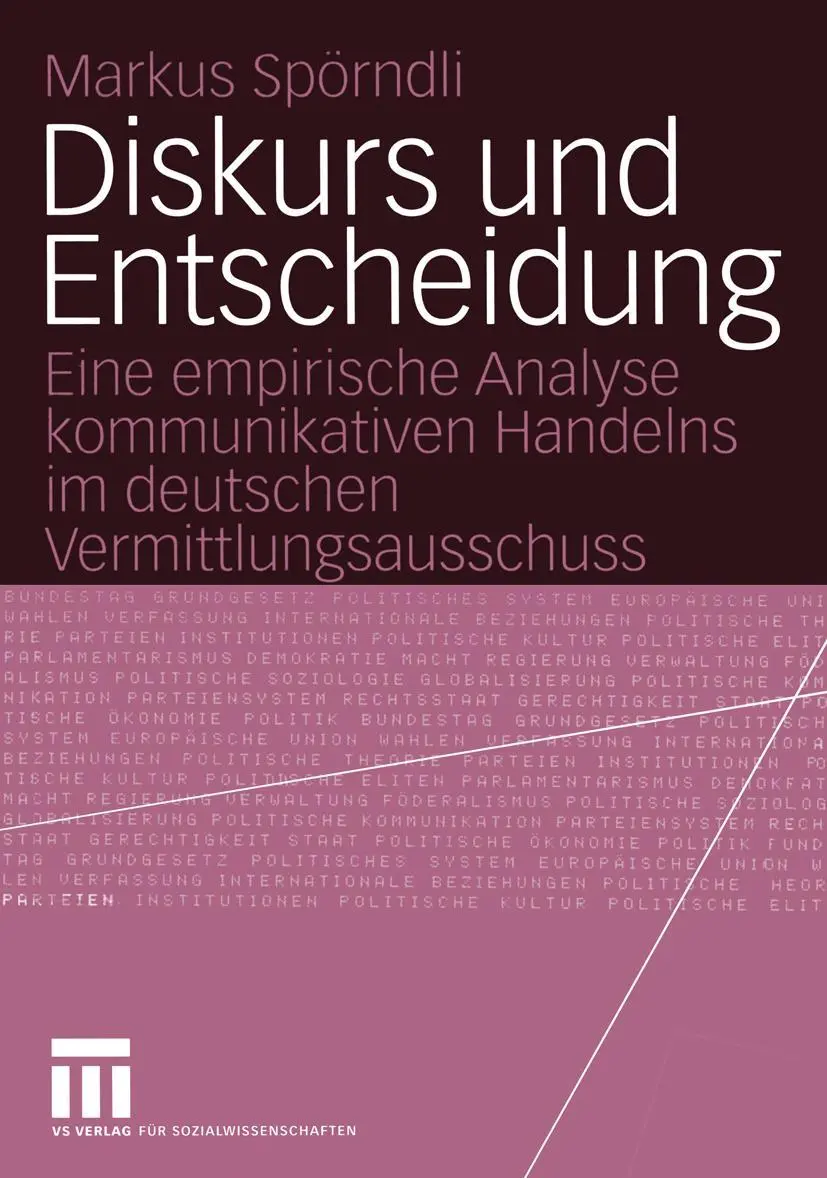 Cover: 9783531141886 | Diskurs und Entscheidung | Markus Spörndli | Taschenbuch | 195 S.