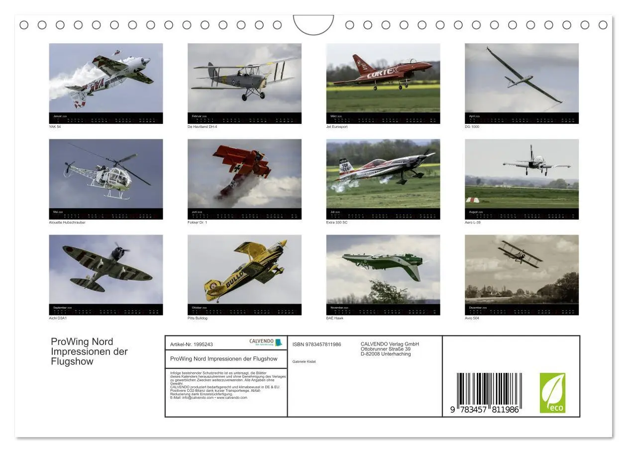 Bild: 9783457811986 | ProWing Nord Impressionen der Flugshow (Wandkalender 2026 DIN A4...