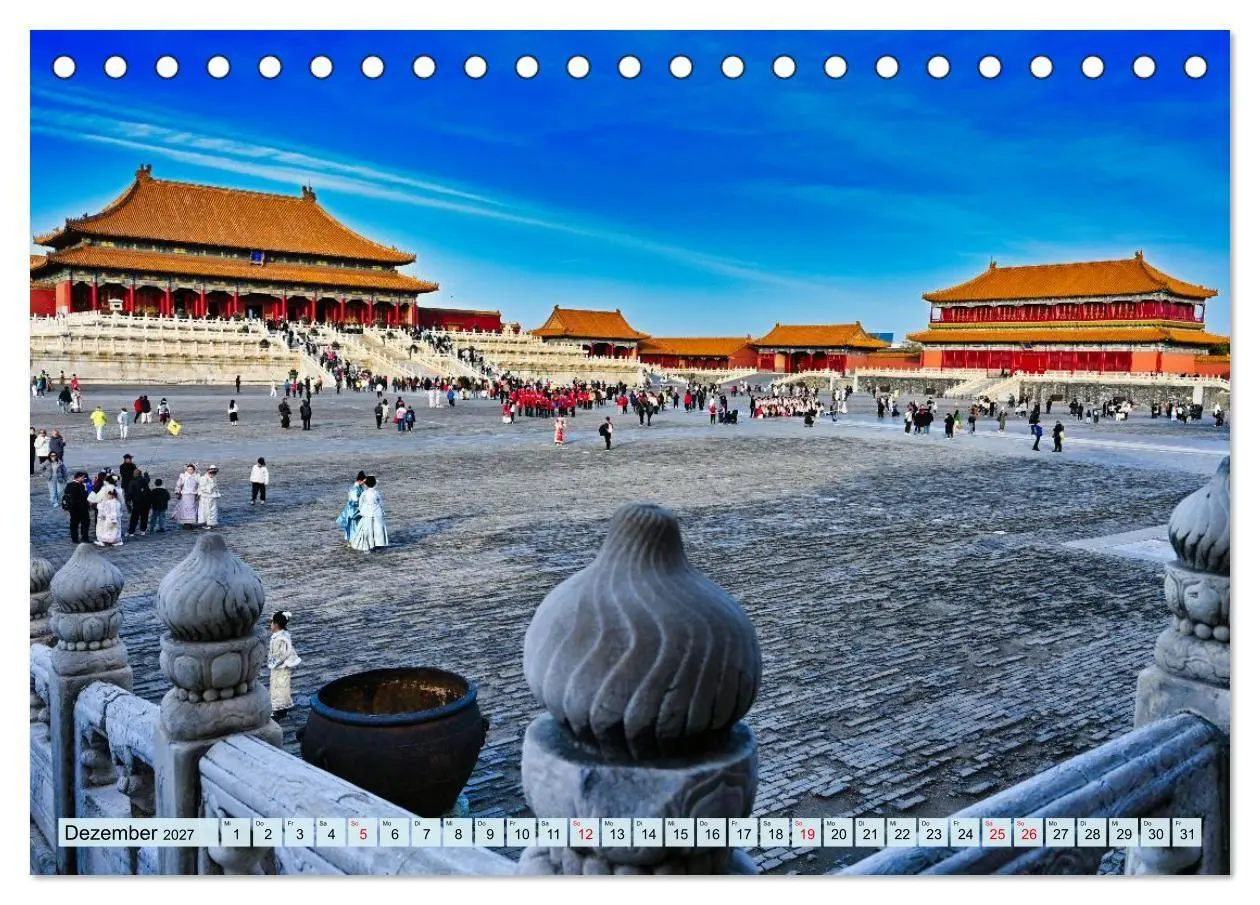 Bild: 9783516761986 | Erlebnis China (Tischkalender 2027 DIN A5 quer), CALVENDO...