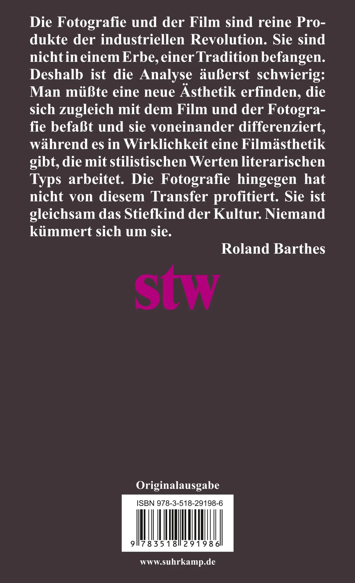Rückseite: 9783518291986 | Paradigma Fotografie | Herta Wolf | Taschenbuch | 468 S. | Deutsch