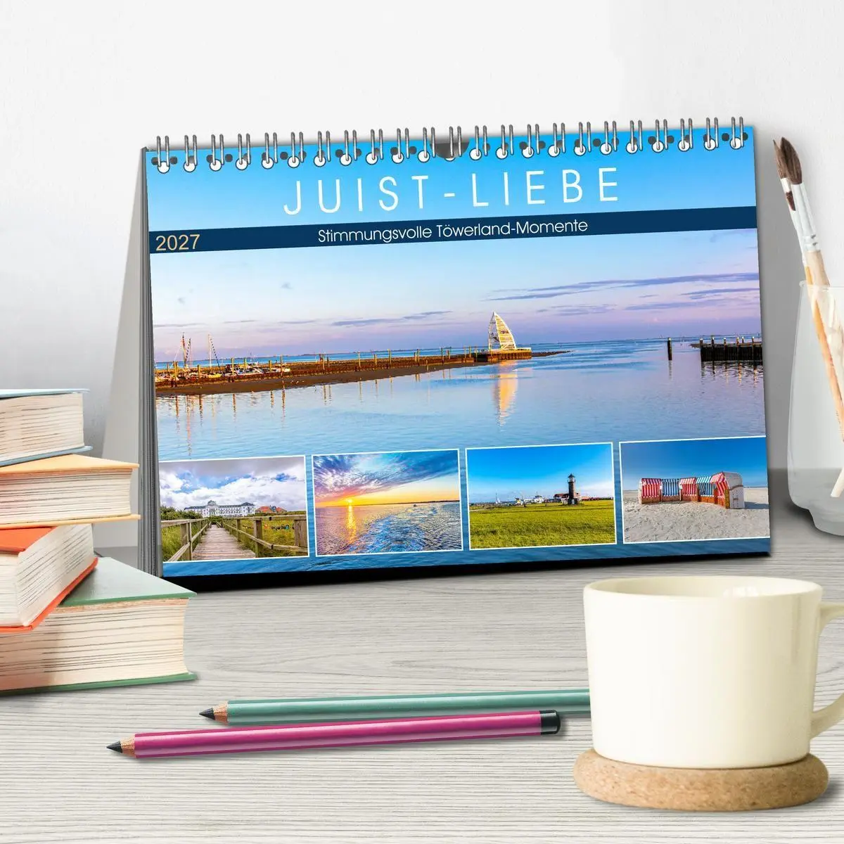 Bild: 9783569471986 | JUIST-LIEBE (Tischkalender 2027 DIN A5 quer), CALVENDO Monatskalender