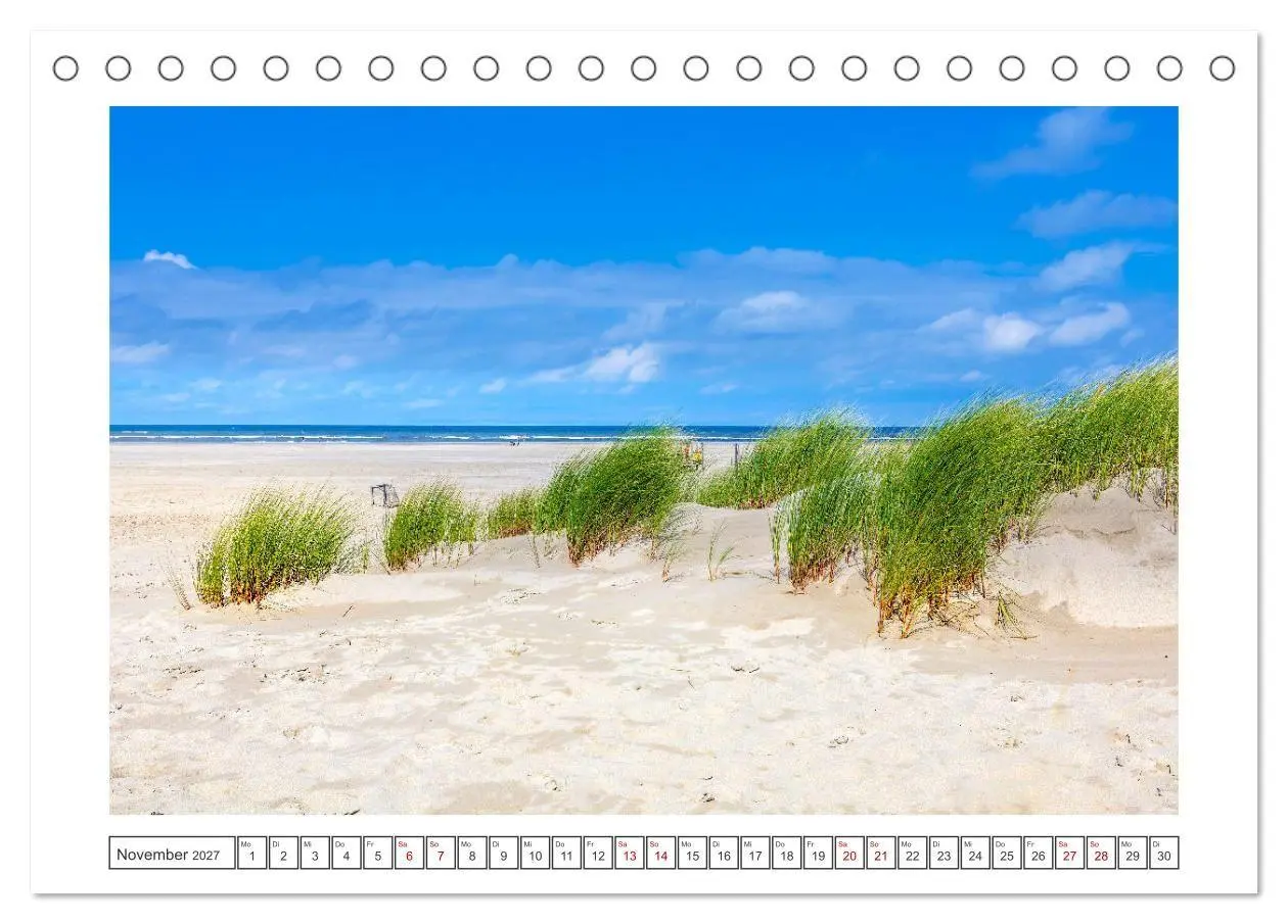 Bild: 9783569471986 | JUIST-LIEBE (Tischkalender 2027 DIN A5 quer), CALVENDO Monatskalender