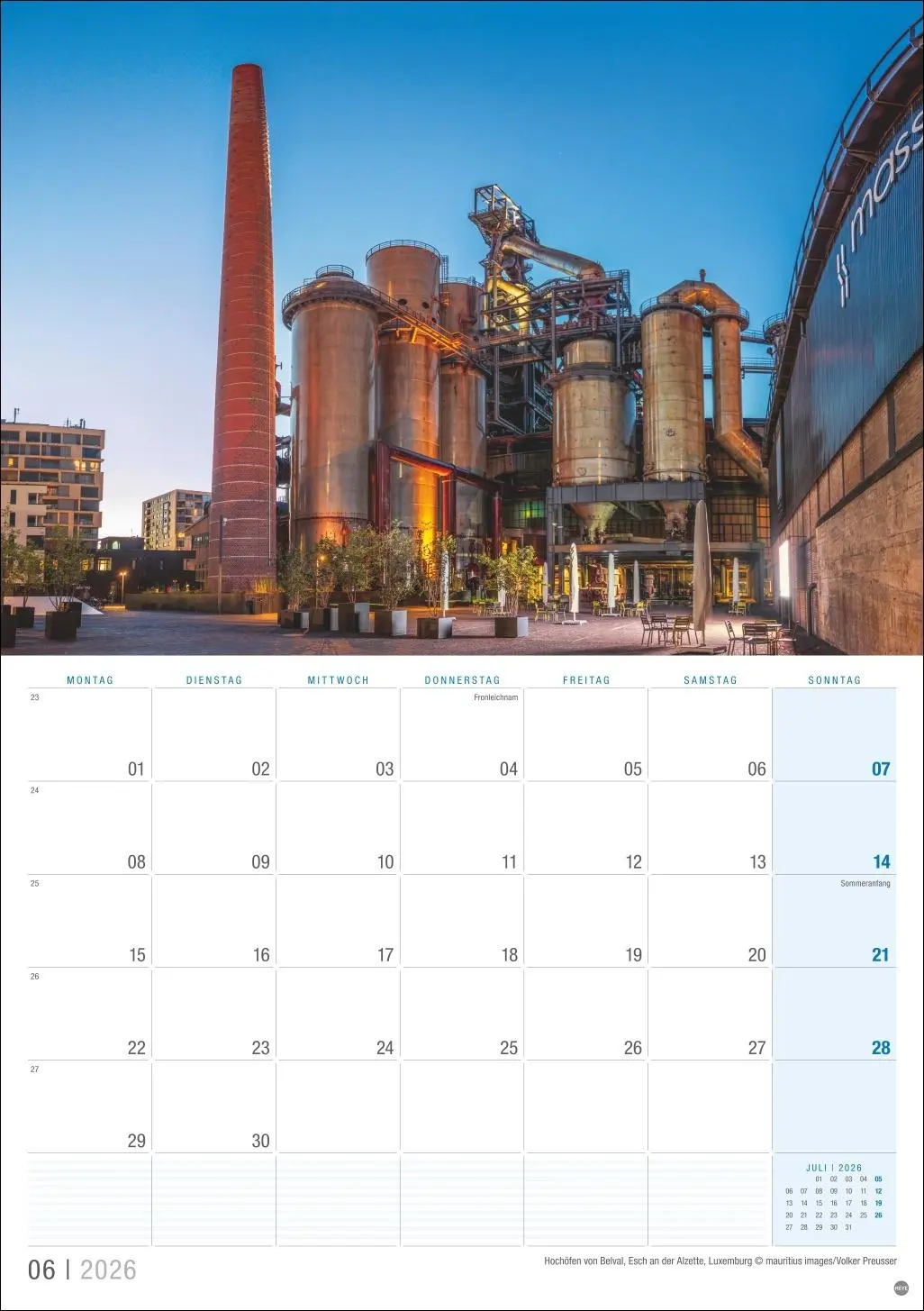 Bild: 9783756411986 | Luxemburg Planer 2026 | Kalender | 13 S. | Deutsch | 2026 | Heye