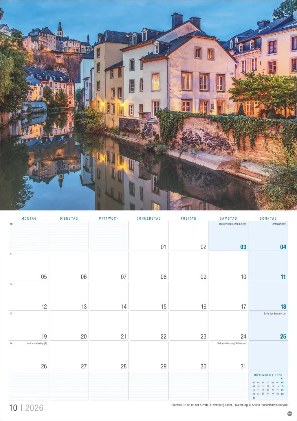 Bild: 9783756411986 | Luxemburg Planer 2026 | Kalender | 13 S. | Deutsch | 2026 | Heye