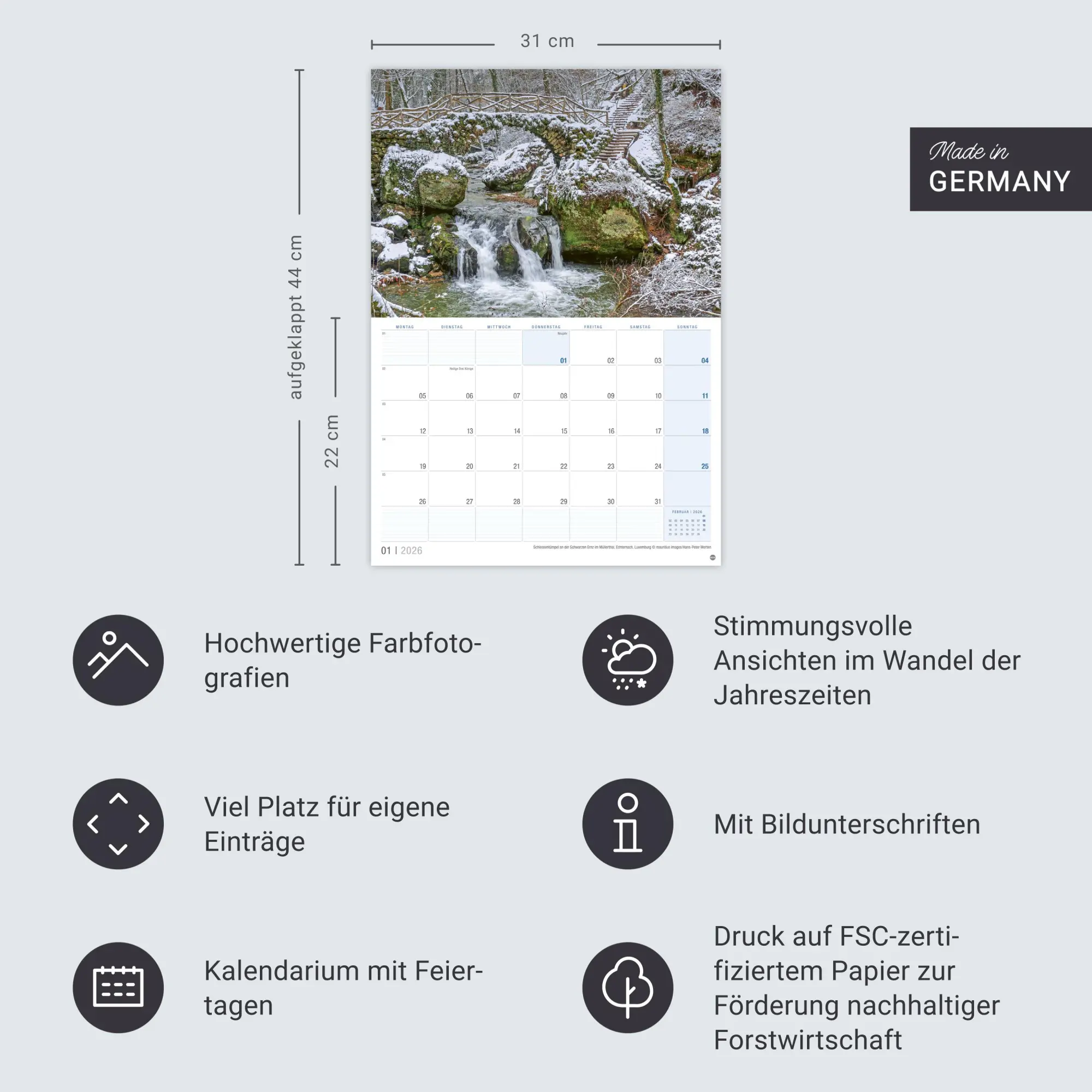 Bild: 9783756411986 | Luxemburg Planer 2026 | Kalender | 13 S. | Deutsch | 2026 | Heye