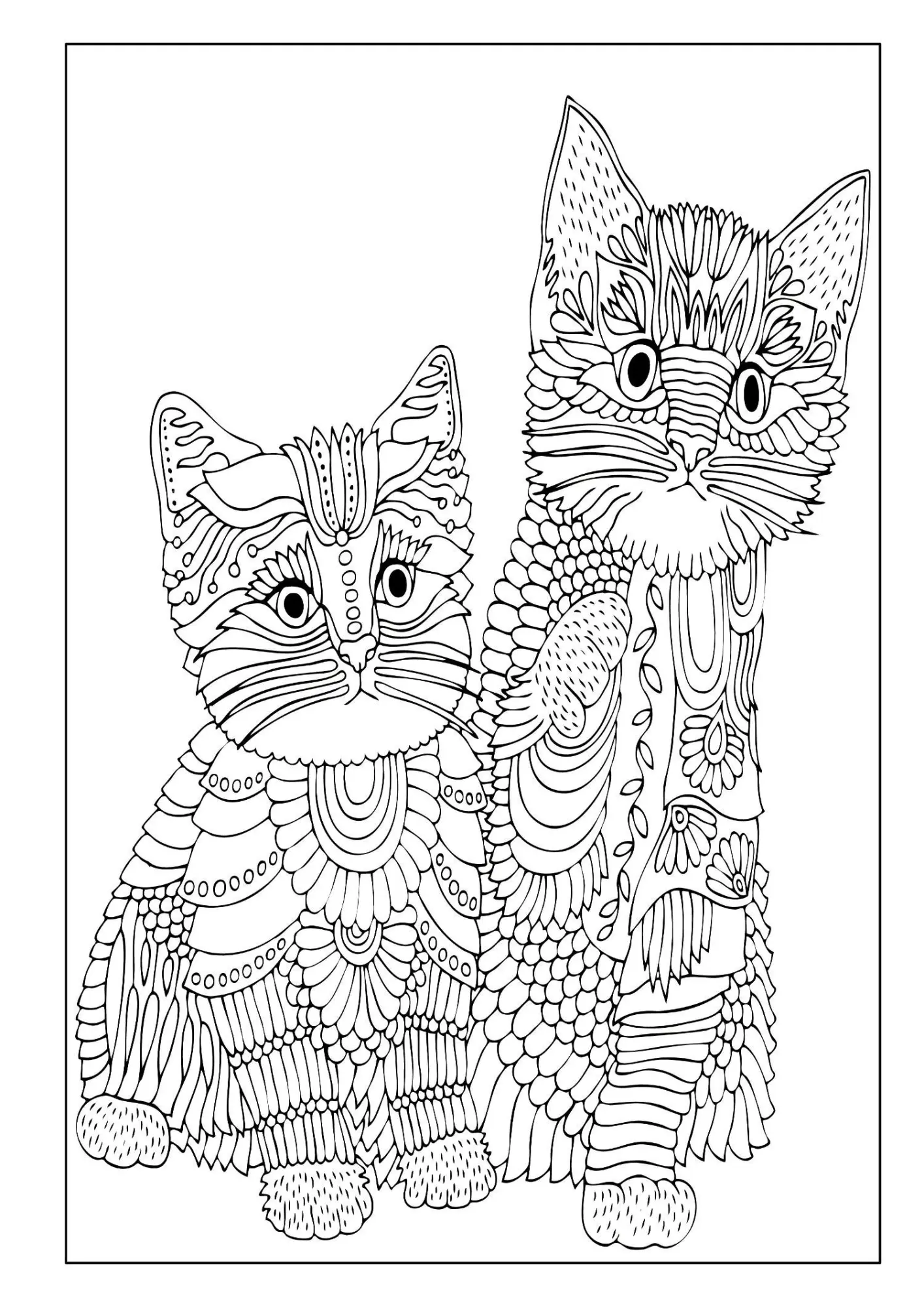 Bild: 9783986571986 | Mandala Malbuch Katzen für Kinder ab 8 Jahren, Teenager und...