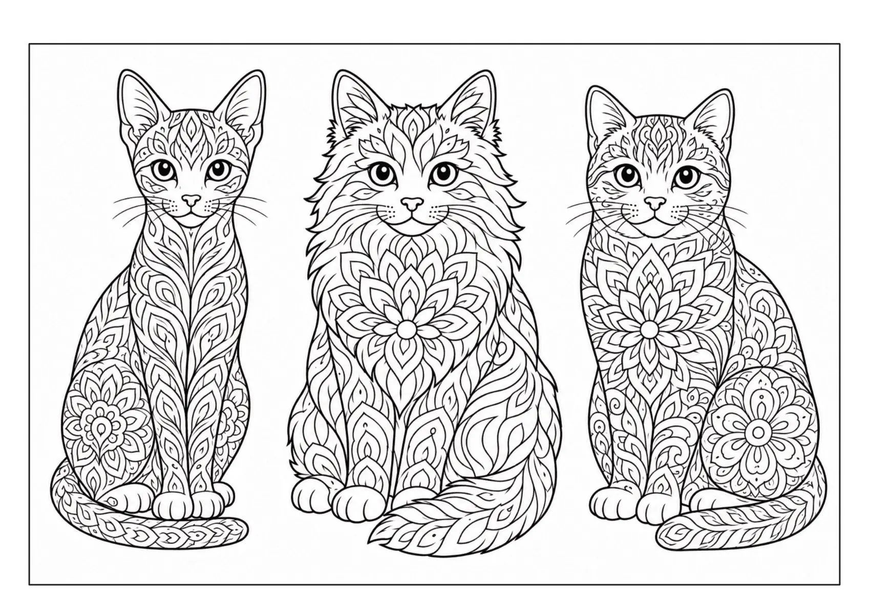 Bild: 9783986571986 | Mandala Malbuch Katzen für Kinder ab 8 Jahren, Teenager und...
