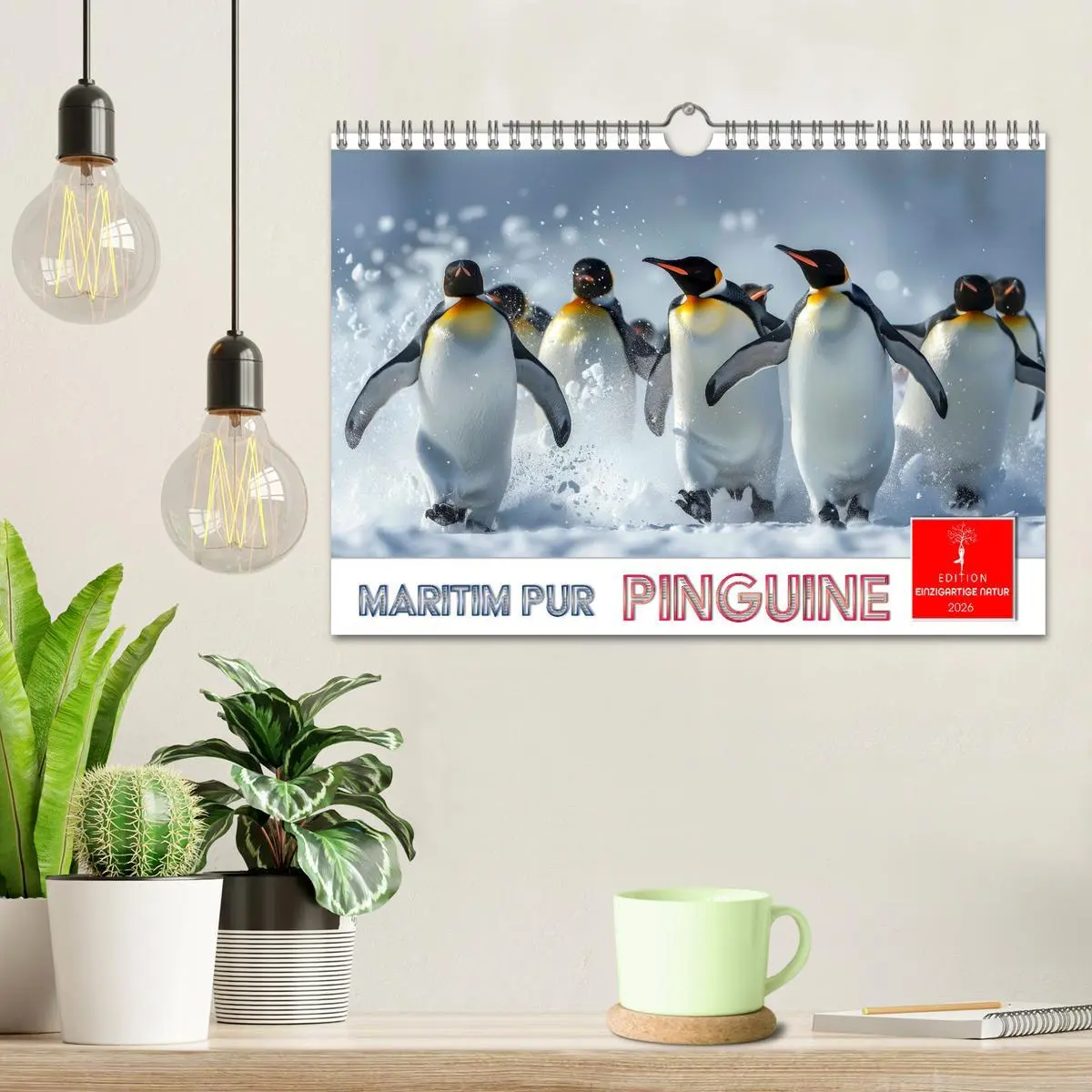 Bild: 9783457322086 | Maritim pur - Pinguine (Wandkalender 2026 DIN A4 quer), CALVENDO...
