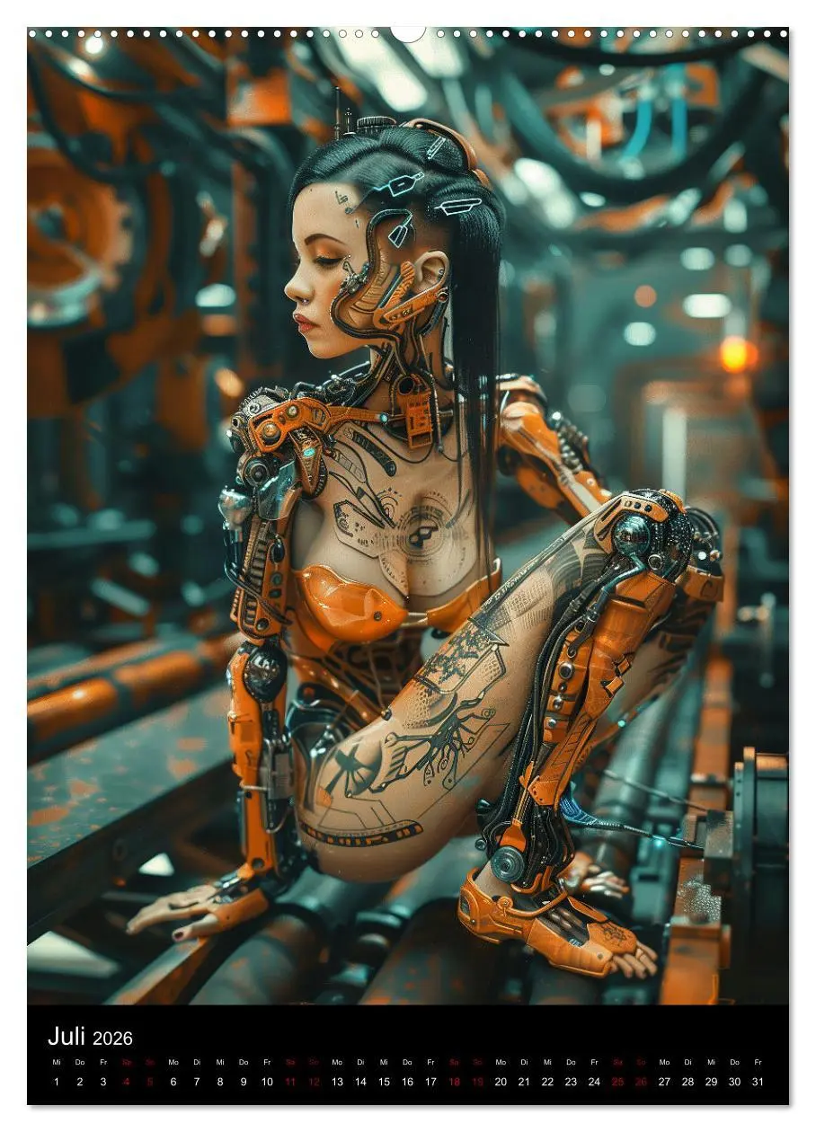 Bild: 9783516272086 | CYBER SISTERS (Wandkalender 2026 DIN A2 hoch), CALVENDO Monatskalender