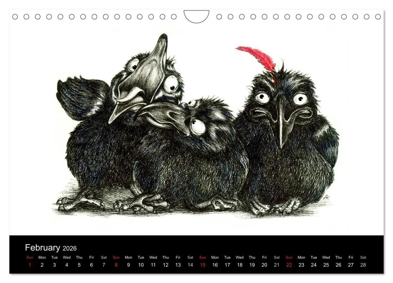 Bild: 9783516582086 | owls &amp; friends 2026 (Wall Calendar 2026 DIN A4 landscape), CALVENDO...