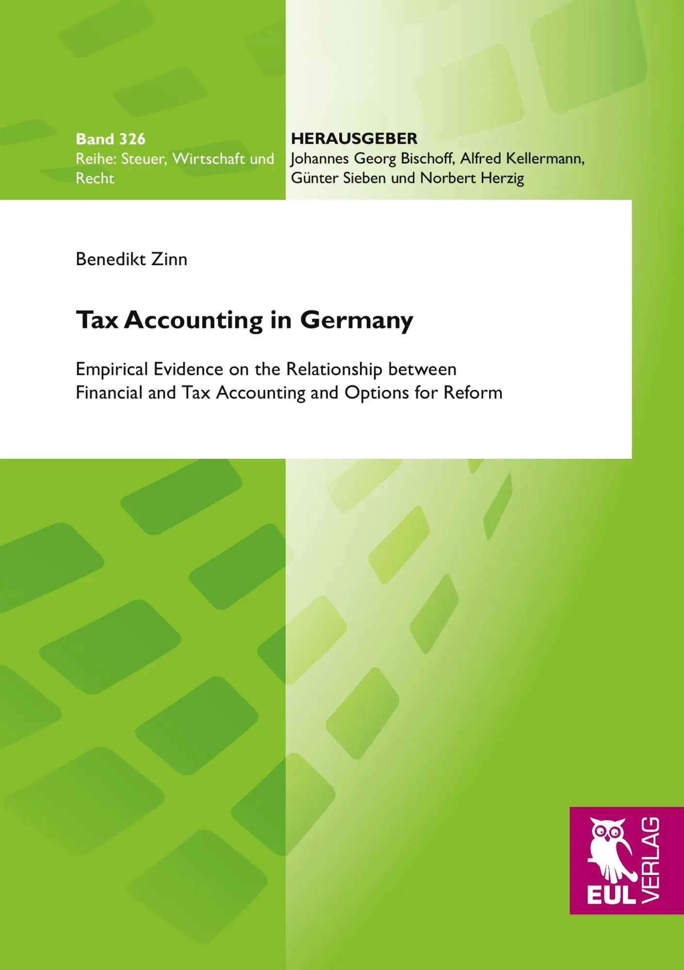 Cover: 9783844102086 | Tax Accounting in Germany | Benedikt Zinn | Taschenbuch | 204 S.