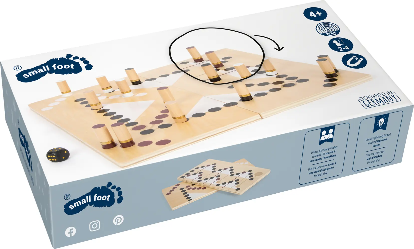 Cover: 4020972122186 | Ludo und Leiterspiel Gold Edition | small foot | Buntverpackung | 2022