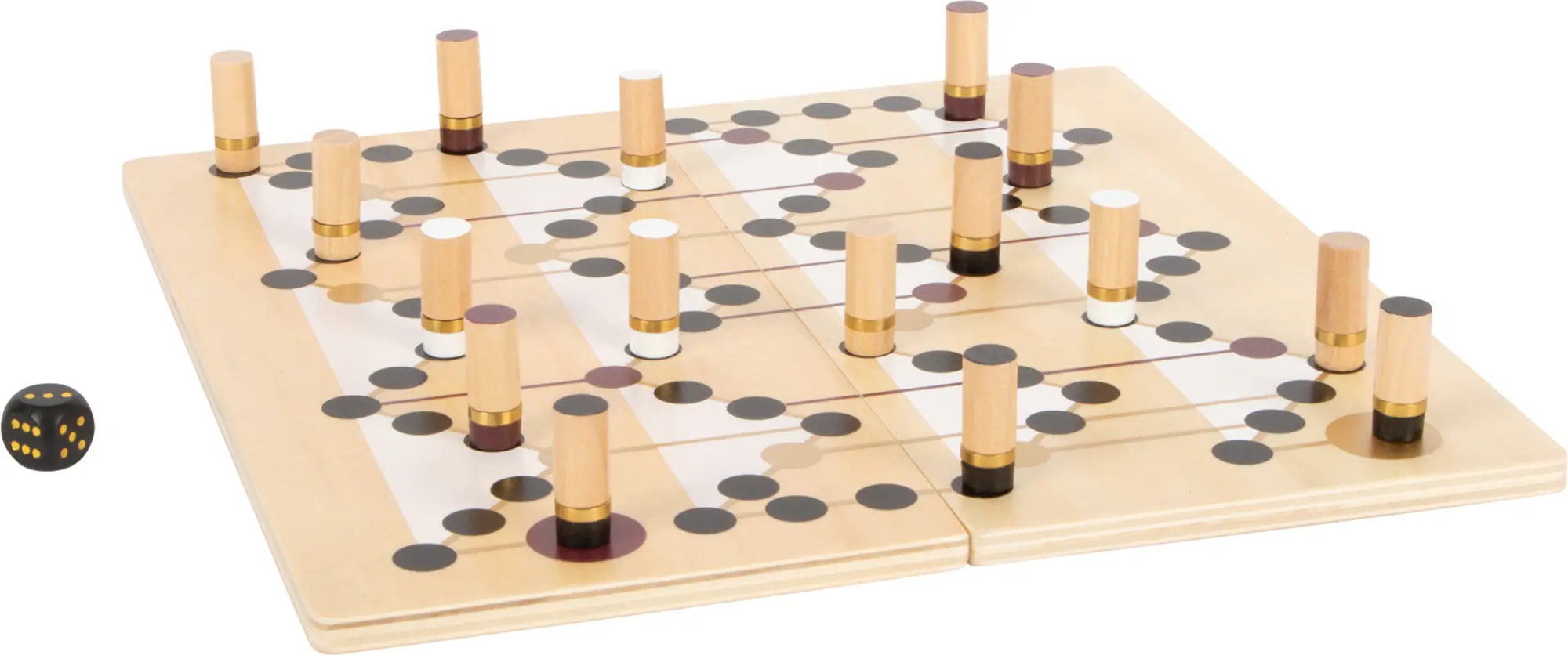 Bild: 4020972122186 | Ludo und Leiterspiel Gold Edition | small foot | Buntverpackung | 2022