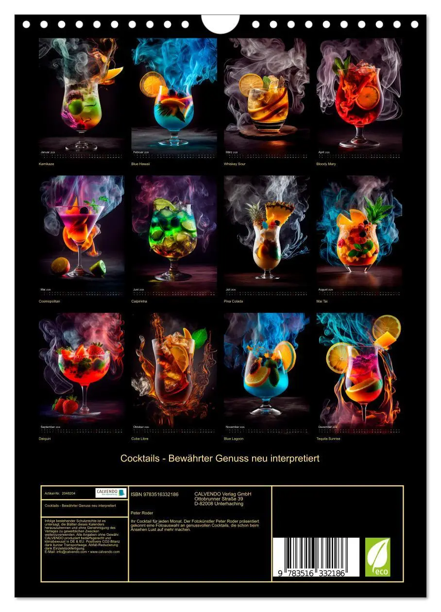 Bild: 9783516332186 | Cocktails - Bewährter Genuss neu interpretiert (Wandkalender 2026...