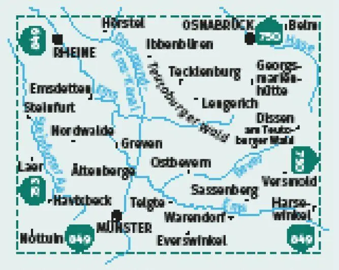 Bild: 9783991542186 | KOMPASS Wanderkarten-Set 863 Münster, Osnabrück (2 Karten) 1:35.000