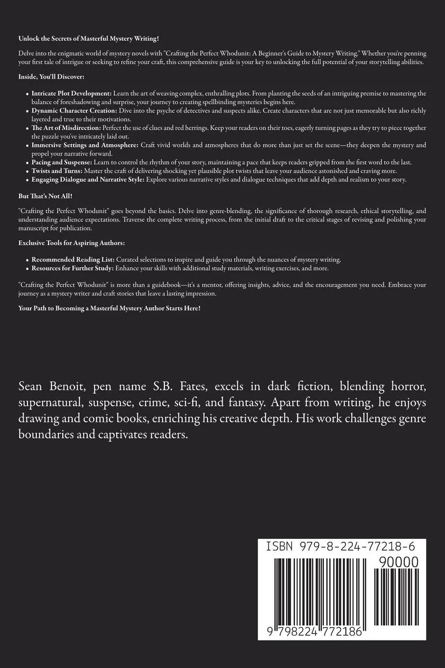 Rückseite: 9798224772186 | Crafting the Perfect Whodunit | A Beginner's Guide to Mystery Writing