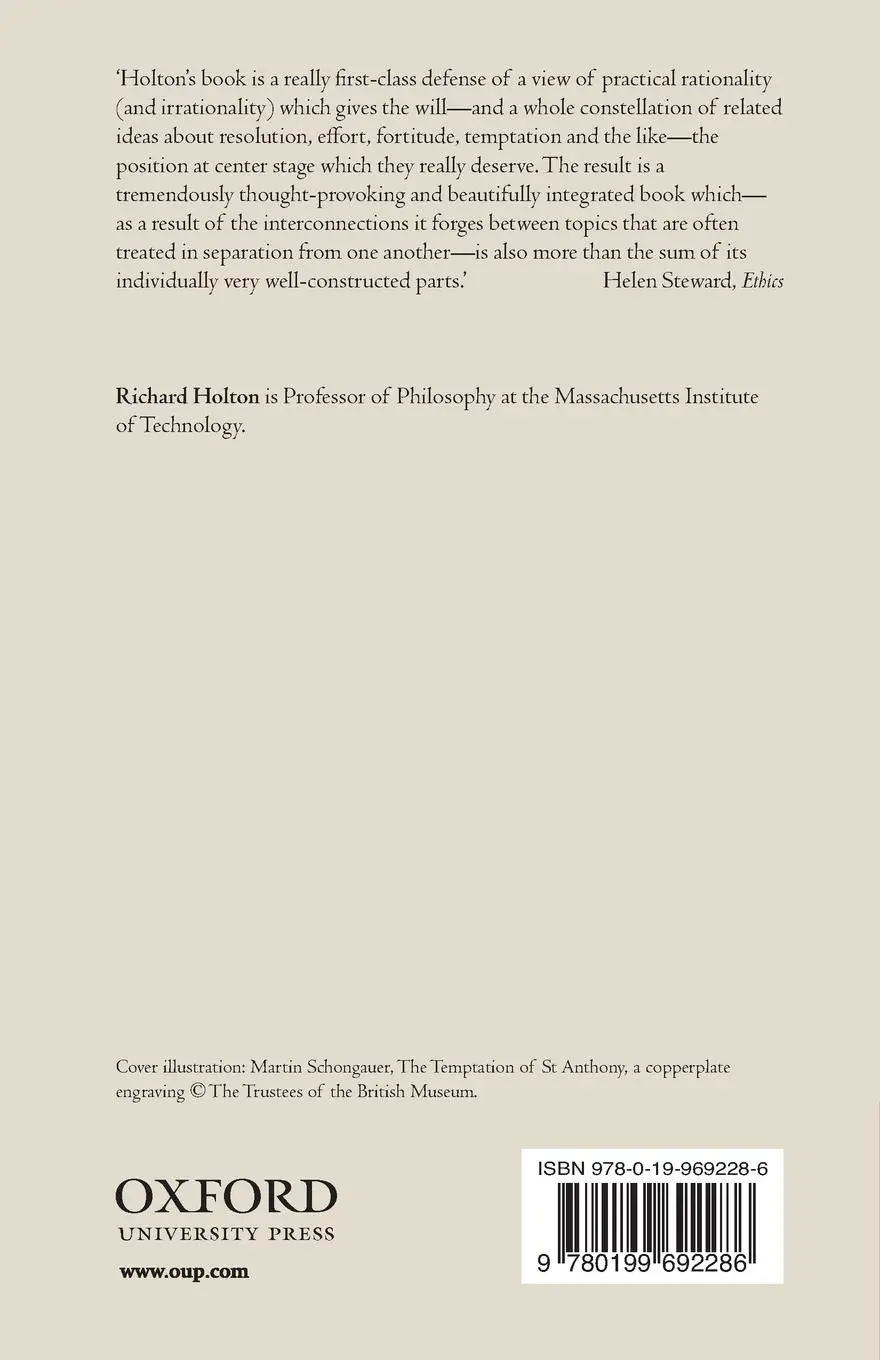 Rückseite: 9780199692286 | Willing, Wanting, Waiting | Richard Holton | Taschenbuch | Englisch
