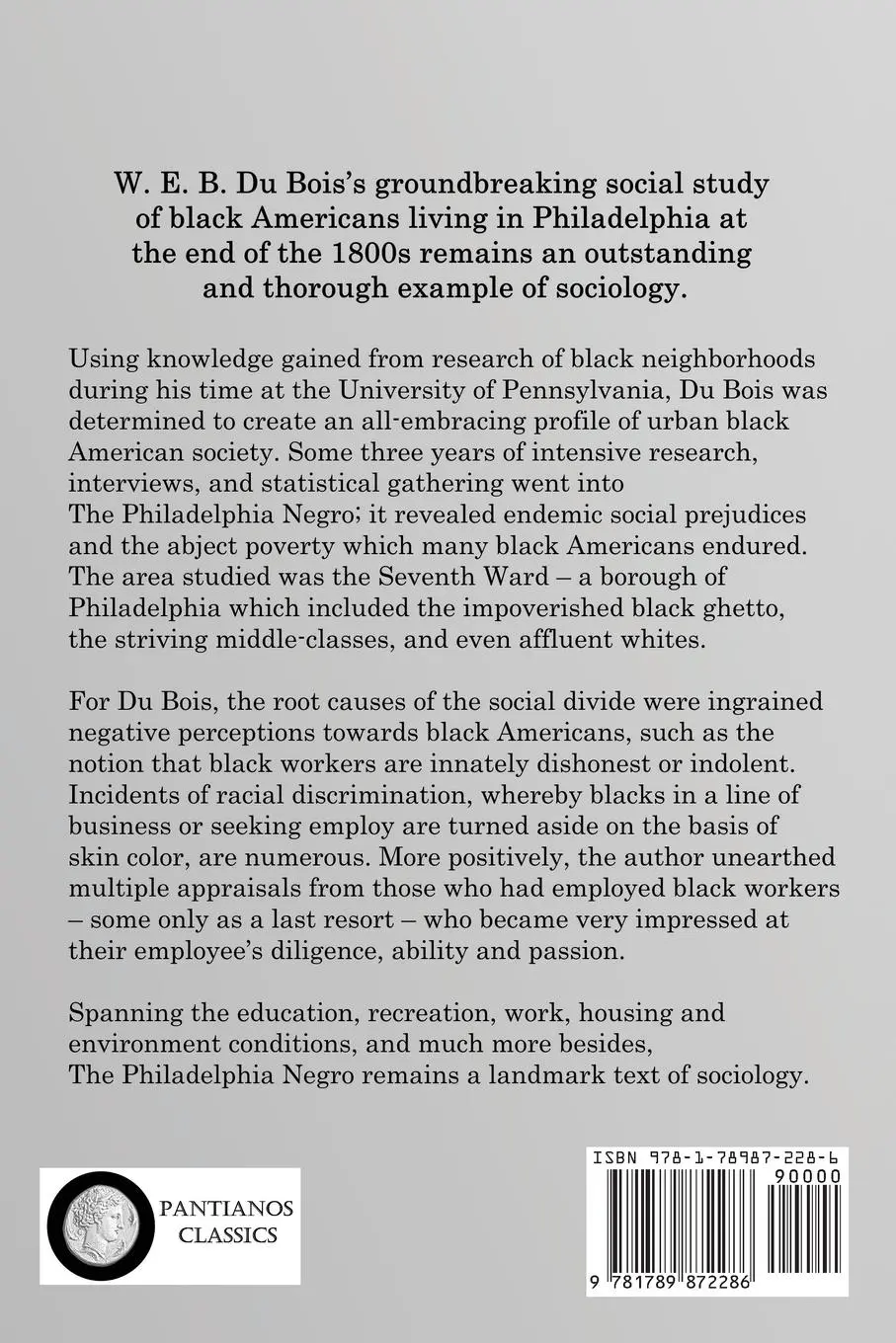 Rückseite: 9781789872286 | The Philadelphia Negro | W. E. B. Du Bois | Taschenbuch | Englisch