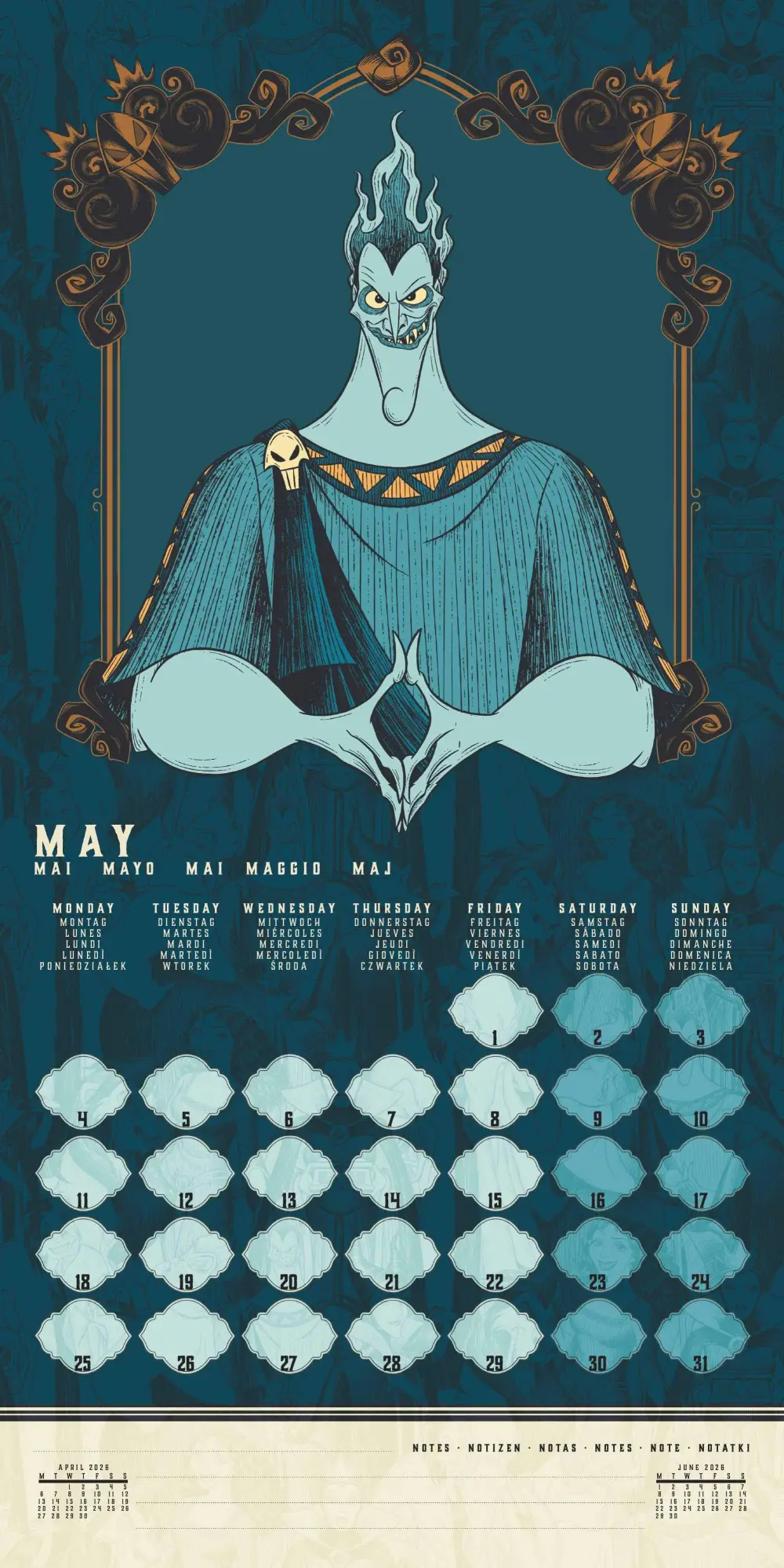 Bild: 9781804232286 | DISNEY VILLAINS - Broschürenkalender im Format 30 x 30 | Kalender