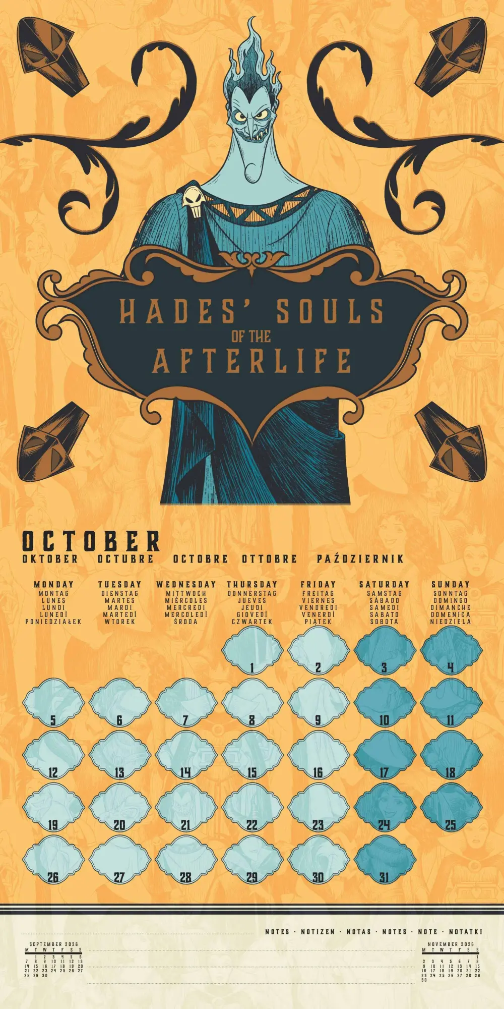 Bild: 9781804232286 | DISNEY VILLAINS - Broschürenkalender im Format 30 x 30 | Kalender