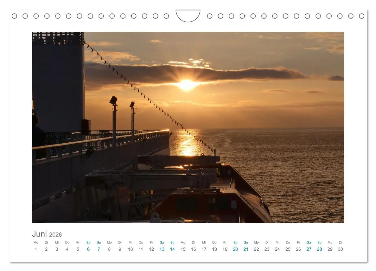 Bild: 9783457302286 | Kurs Nord - mit dem Postschiff (Wandkalender 2026 DIN A4 quer),...