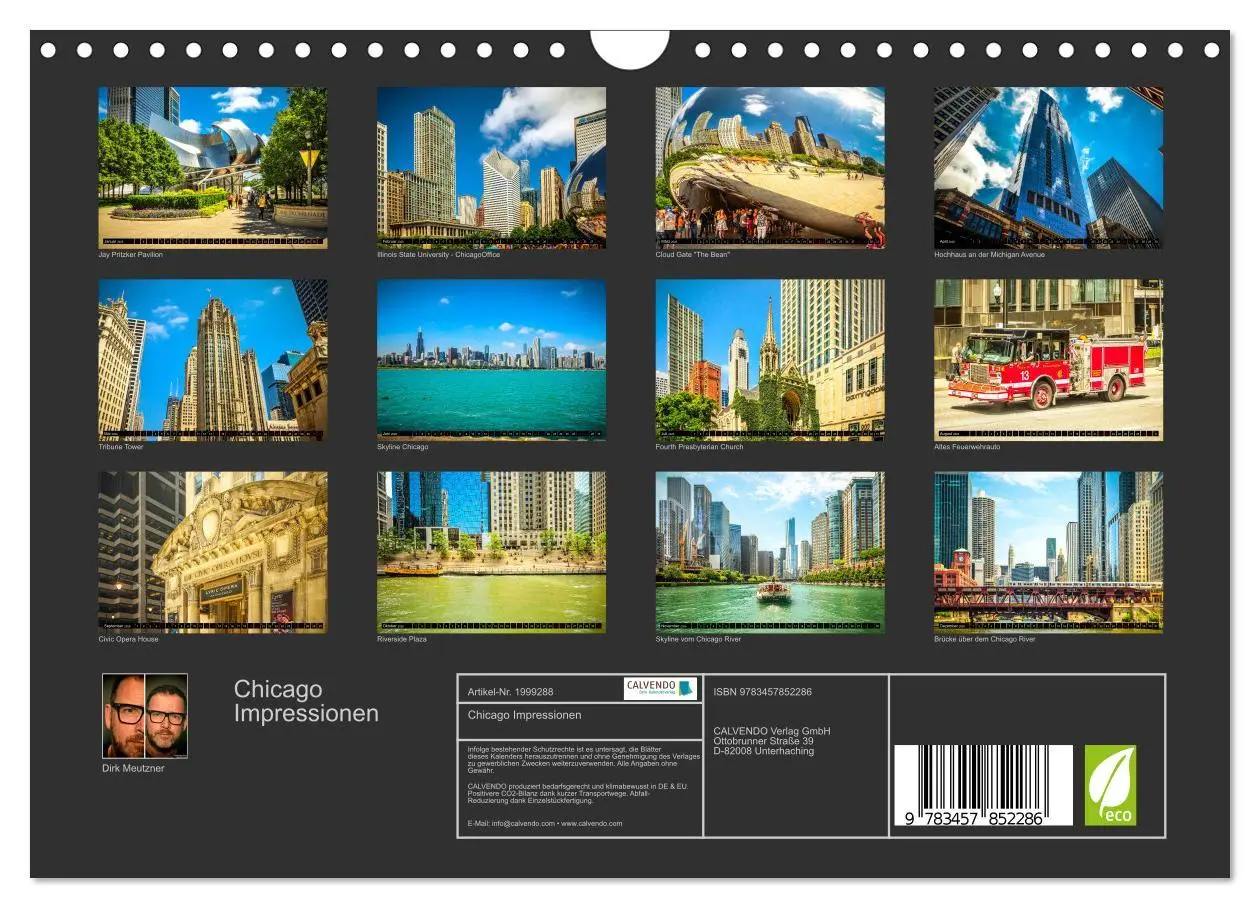 Bild: 9783457852286 | Chicago Impressionen (Wandkalender 2026 DIN A4 quer), CALVENDO...
