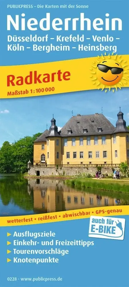 Cover: 9783747302286 | Publicpress Radkarte Niederrhein, Düsseldorf, Krefeld, Venlo, Köln,...