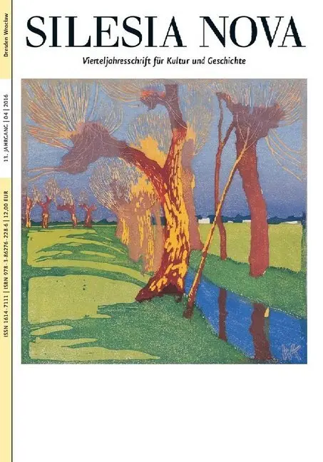 Cover: 9783862762286 | Silesia Nova. Zeitschrift für Kultur und Geschichte / Silesia Nova