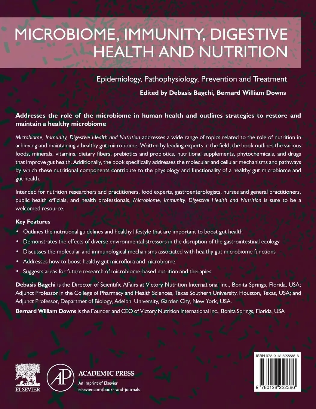 Rückseite: 9780128222386 | Microbiome, Immunity, Digestive Health and Nutrition | Downs (u. a.)