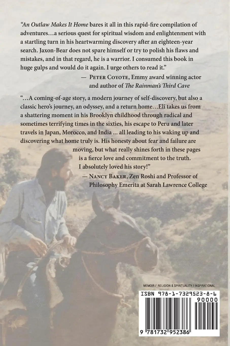 Rückseite: 9781732952386 | An Outlaw Makes It Home | Eli Jaxon-Bear | Taschenbuch | Englisch
