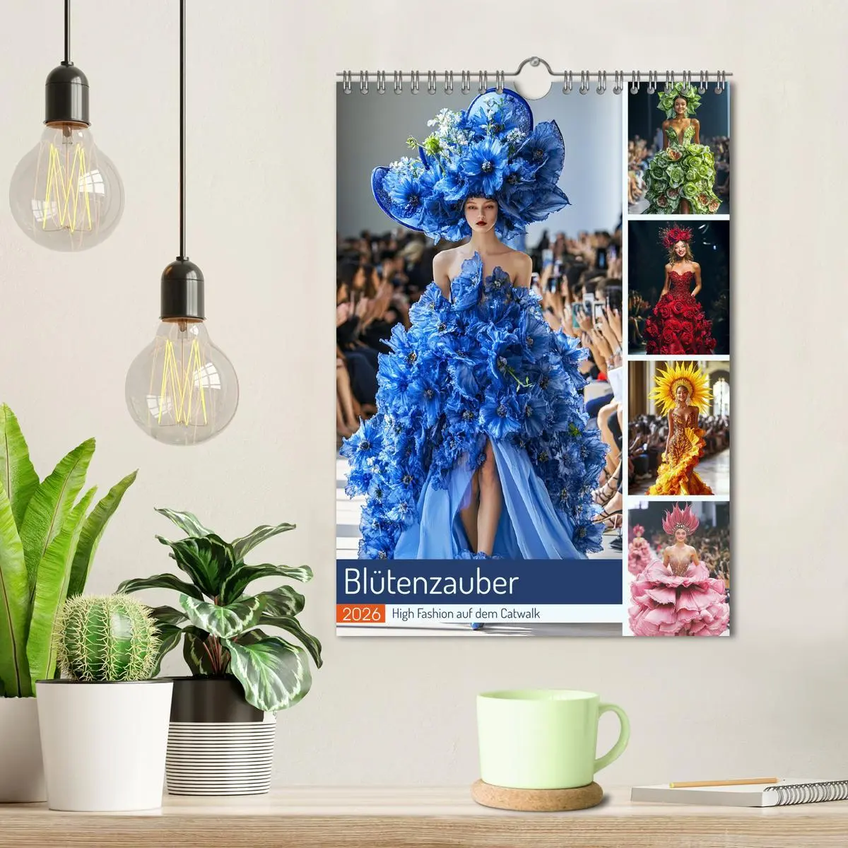 Bild: 9783516242386 | Blütenzauber. High Fashion auf dem Catwalk (Wandkalender 2026 DIN...