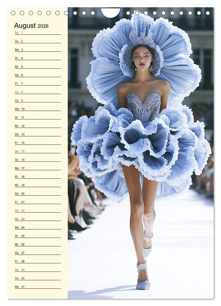 Bild: 9783516242386 | Blütenzauber. High Fashion auf dem Catwalk (Wandkalender 2026 DIN...
