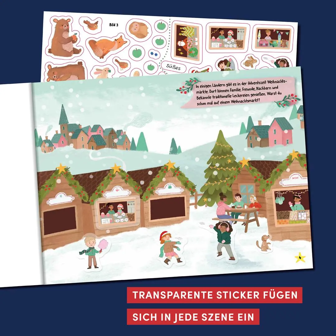 Bild: 9783735892386 | Stickern ohne Ende - Es weihnachtet sehr | Joli Hannah | Taschenbuch