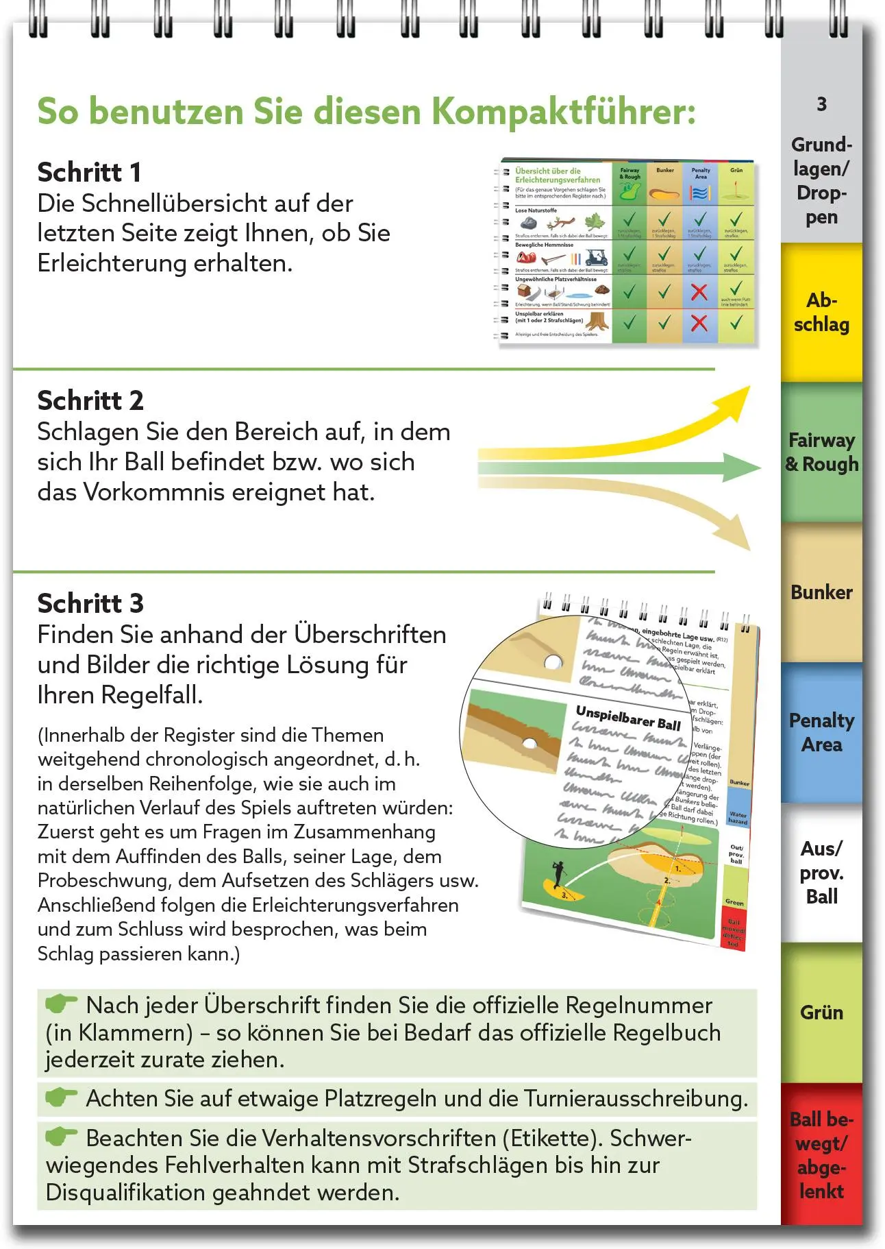 Bild: 9783906852386 | Golfregeln kompakt | Yves C. Ton-That | Taschenbuch | Spiralbindung