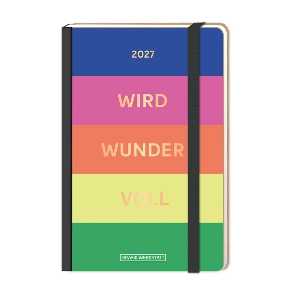 Cover: 9783986362386 | Terminplaner Letterart 2027 wird wundervoll | Terminplaner Hardcover
