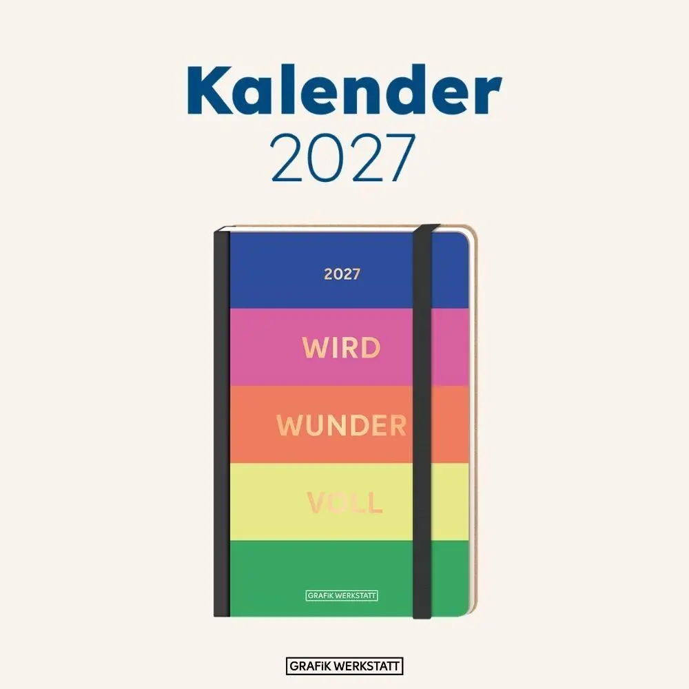 Bild: 9783986362386 | Terminplaner Letterart 2027 wird wundervoll | Terminplaner Hardcover