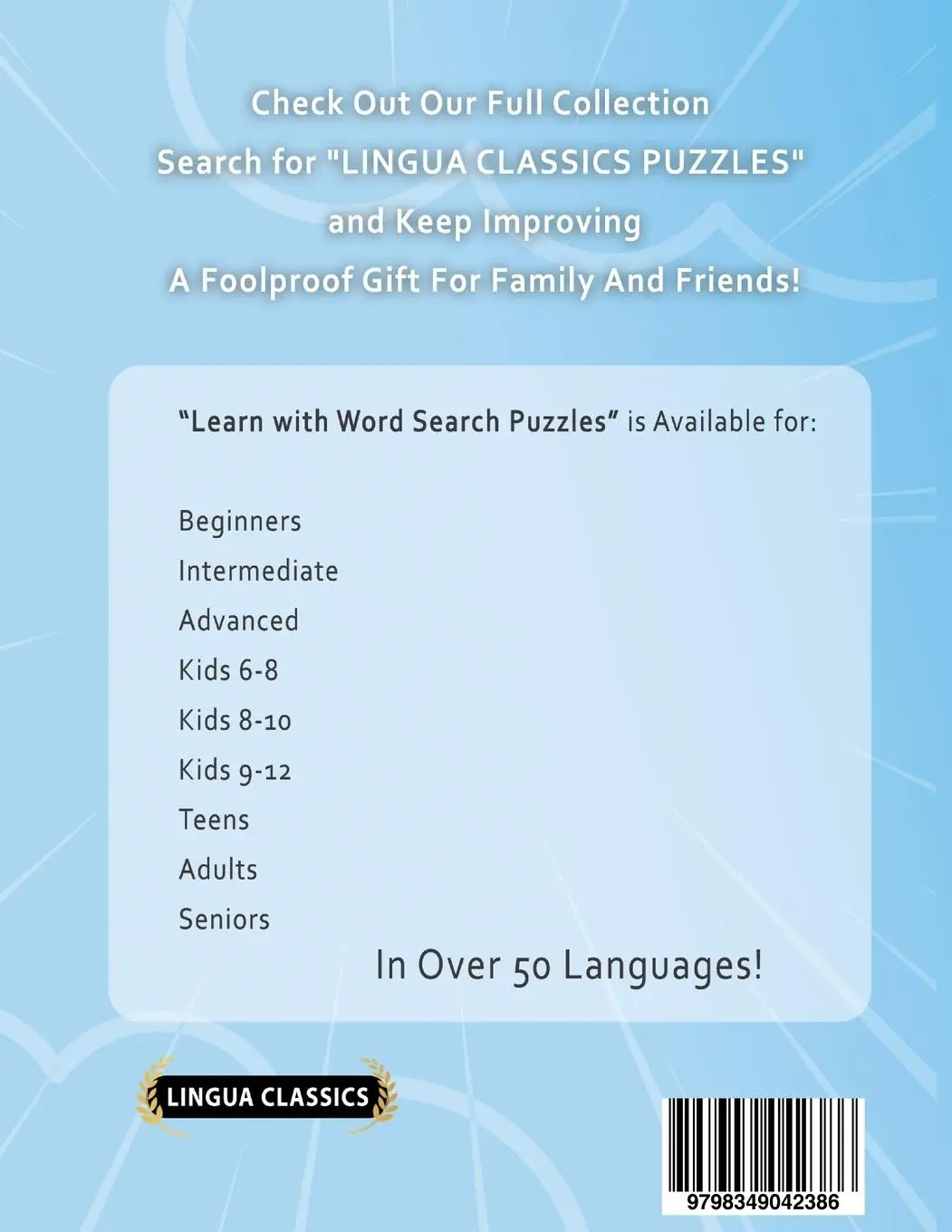 Rückseite: 9798349042386 | LEARN INDONESIAN WITH WORD SEARCH PUZZLES FOR KIDS 6 - 8 - Discover...