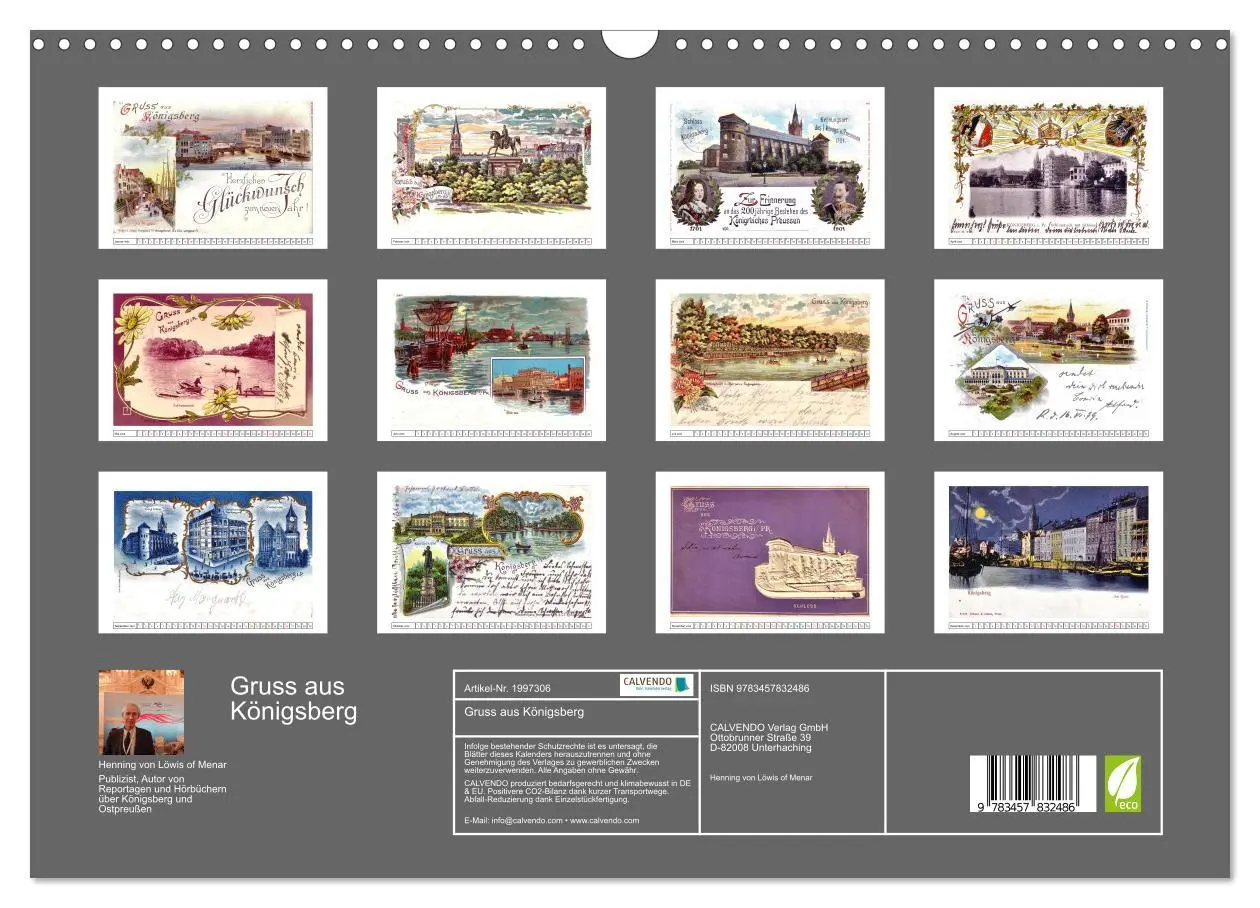Bild: 9783457832486 | Gruss aus Königsberg (Wandkalender 2026 DIN A3 quer), CALVENDO...