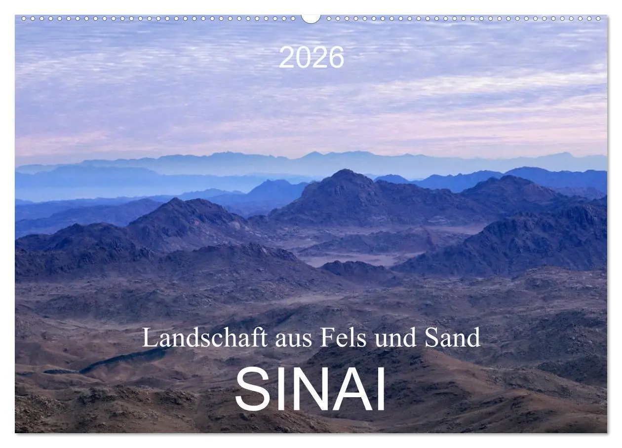 Cover: 9783516092486 | Sinai - Landschaft aus Fels und Sand (Wandkalender 2026 DIN A2...