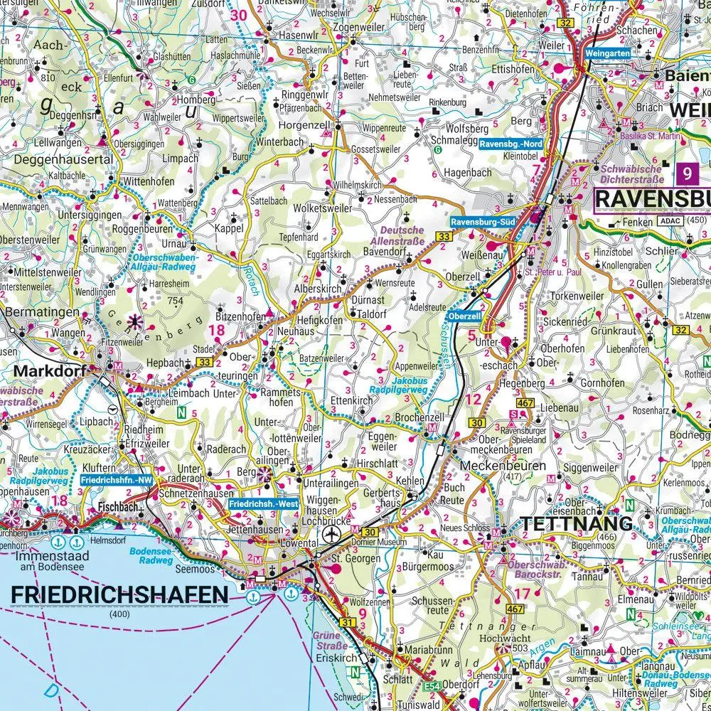 Bild: 9783707922486 | freytag &amp; berndt Straßenkarte Allgäu 1:150.000 | Freytag &amp; Berndt