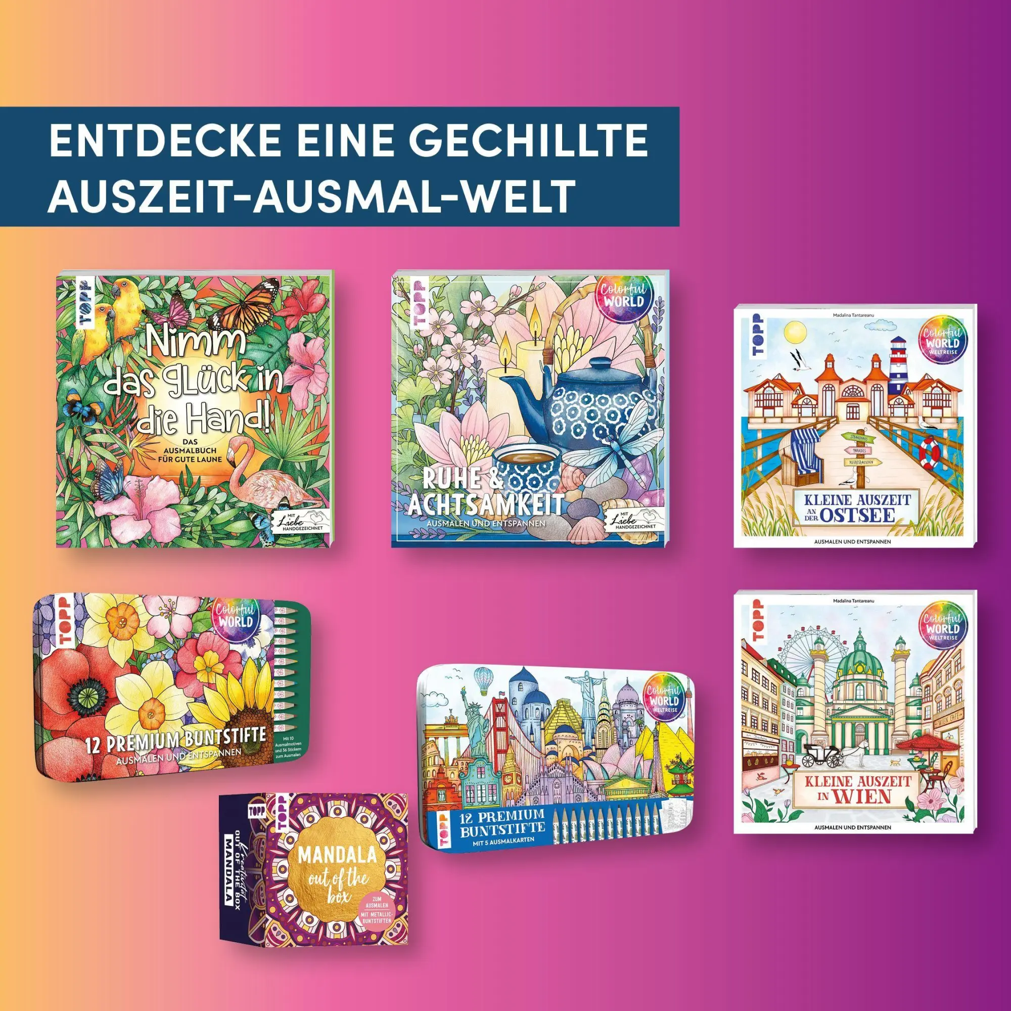 Bild: 9783735882486 | Nimm das Glück in die Hand | Das Gute-Laune-Ausmalbuch | Taschenbuch