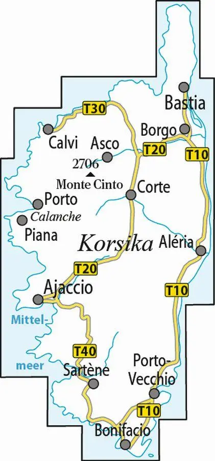 Bild: 9783969902486 | ADFC-Radtourenkarte F-KOR 7-Tage-Radtour Korsika, 1:100.000, reiß-...